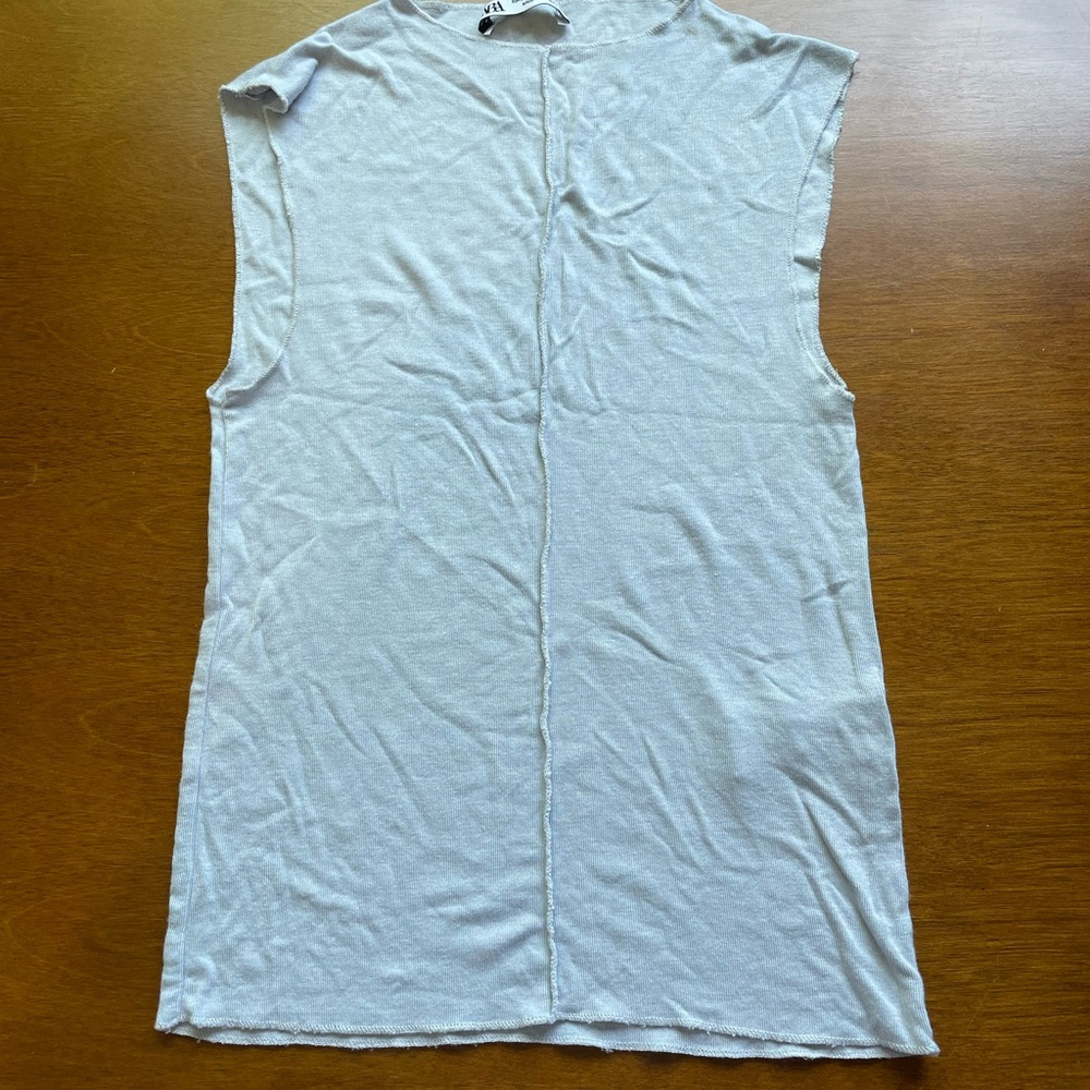 Zara Soft Pale Blue Top